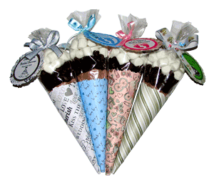 Hot Chocolate Cone Favors